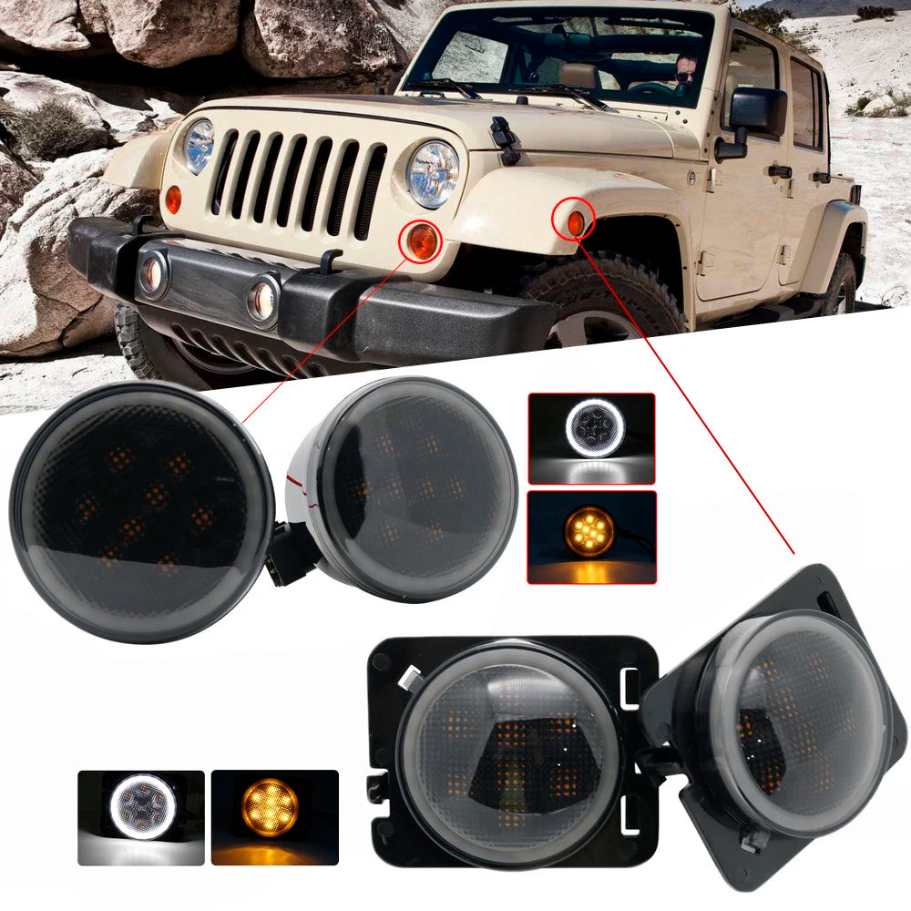 Luces delanteras Jeep