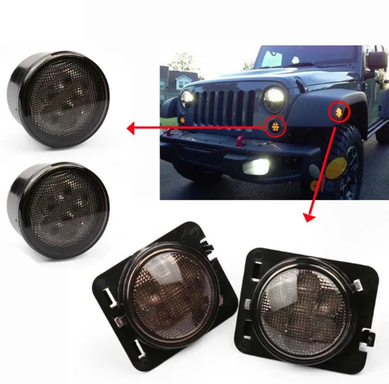 Luces delanteras Jeep